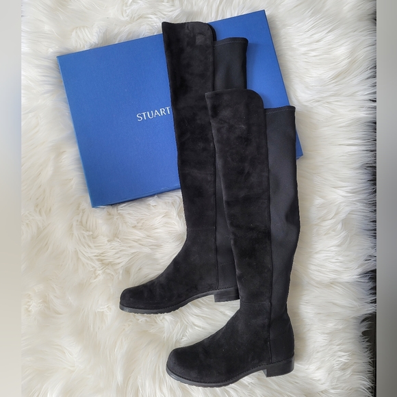 NEW Stuart Weitzman 5050 Suede Knee-high Boots 36.5 - Picture 5 of 15